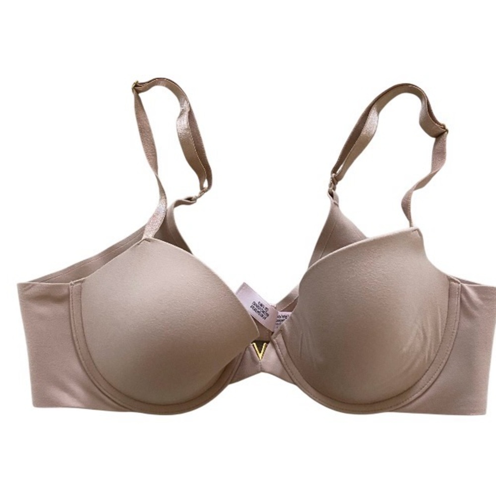 Victoria’s Secret Body,Lined Demi Elegant Tan Women's Bra size 36B, crisscross